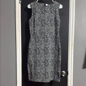 Old Navy Animal Print Ponte-Knit Sheath Mini Dress Size: M Tall Length: 37”